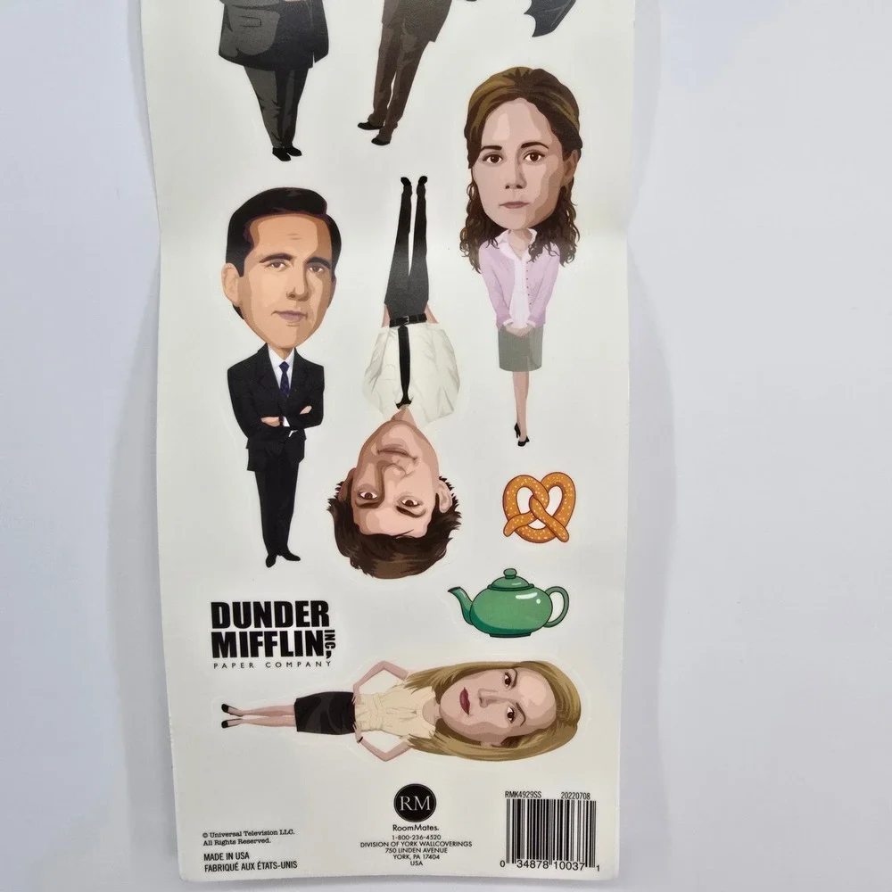 The Office‎ Wall Decals RoomMates Dunder Mifflin Michael Dwight Jim Pam 5 Sheets